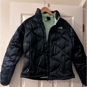 The North Face Blue puffer jacket M